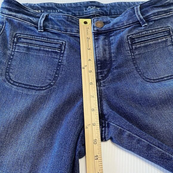 Ann Taylor Loft Modern Fit Denim Bootcut Jeans Size 8T (Fit 32wx33.5L) - Picture 9 of 12